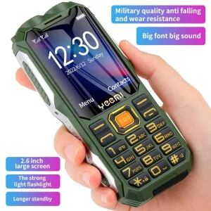 Q8 GSM 2G Rugged Mobile Phone Big Battery