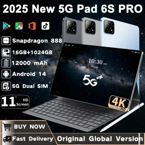 2025 Original New Pad 6s Pro Tablet Android14