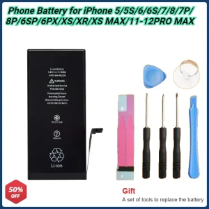 IPhone 12 11 Pro Max X XS XR XSMAX 5S 6 6S 7 8 Plus 7p Phone Battery